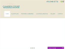 Tablet Screenshot of camdencourtapts.com